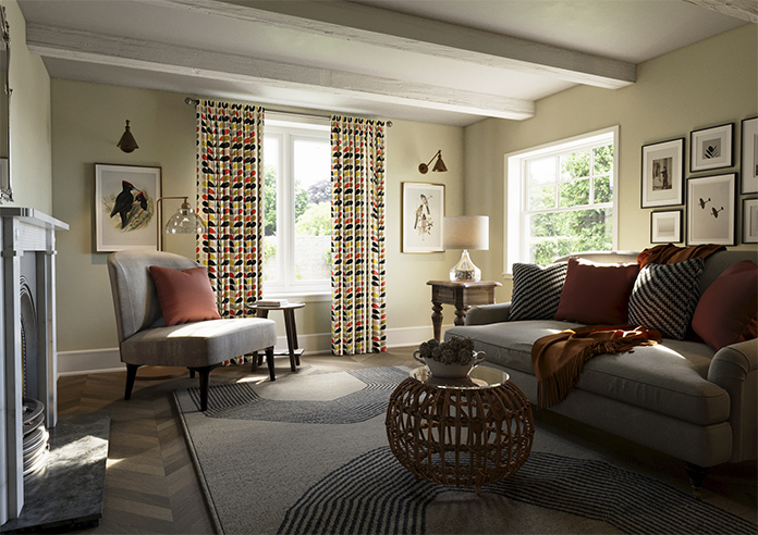 Orla Kiely Multi Stem, Tomato - Made to Measure Curtains - Image 7